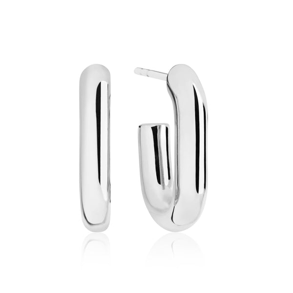 Sif Jakobs - Sterling Silver - "Capri Piccolo Pianura" Hoop Earrings