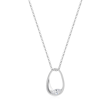 Sculpted Oval Necklace