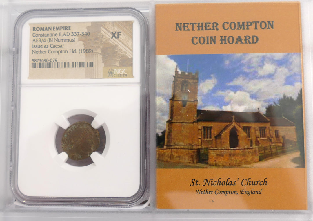Constantine II AE3/4 BI NUMMUS ROMAN EMPIRE 337-340 AD