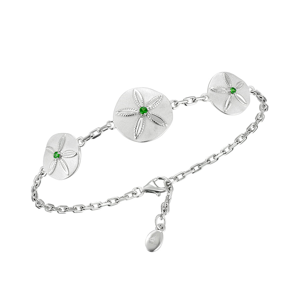 SS 925 Sand Dollar Bracelet W/