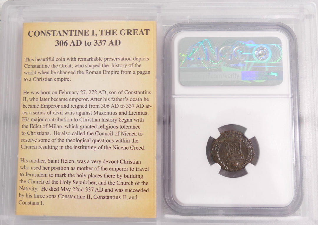 "Constantine Bi Nummus Coins" Roman Empire 307-337 AD  AU