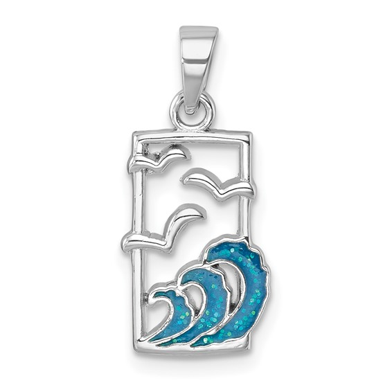 Sterling Silver Rhodium-Plated