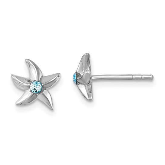 Sterling Silver Rhodium-Plated