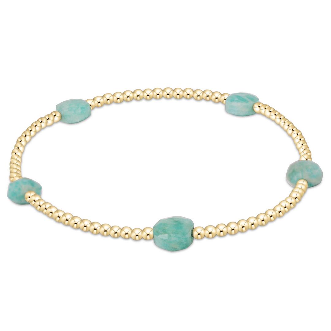 enewton - Admire 2mm - Amazonite Gold-Filled Bracelet (Standard 6.25")