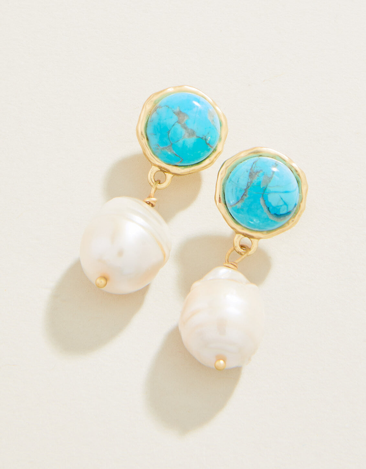 BAUBLE PEARL DROP EARRINGS PEA