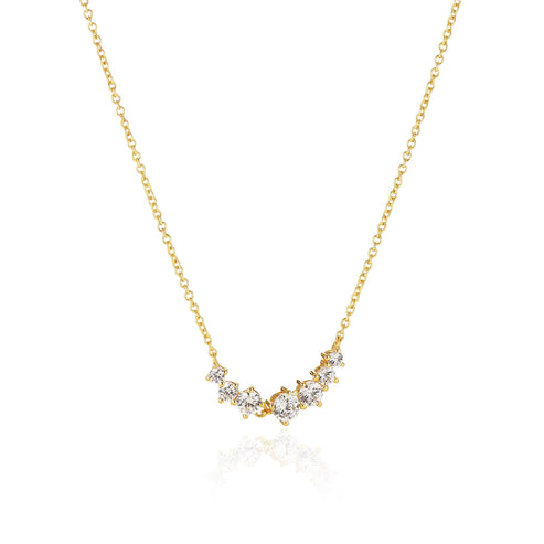 Sif Jakobs - Sterling Silver - 18K Gold Plated "Belluno Piccolo" Cubic Zirconia Necklace
