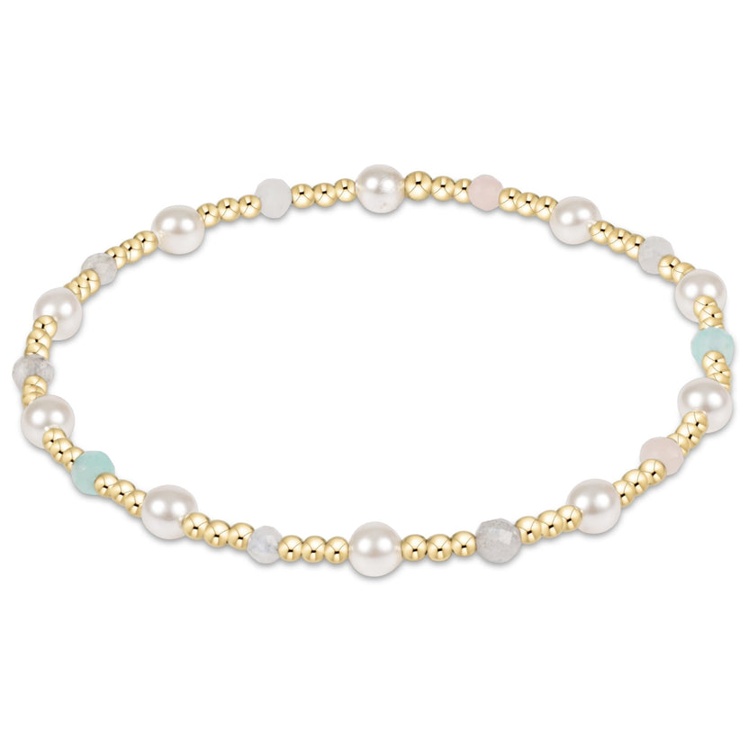 enewton - 14k gold-filled - Pearl Sincerity - Hot Mess 2025 4mm Bead Bracelet