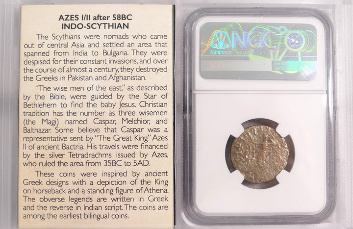 "Currency of the Magi" Azes I/II Tetradrachm 58BC