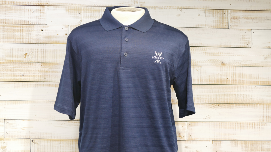 TEXTEURED SOLID POLO MARINE NAVY XL