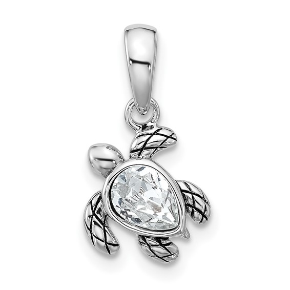 Sterling Silver Rhodium-Plated