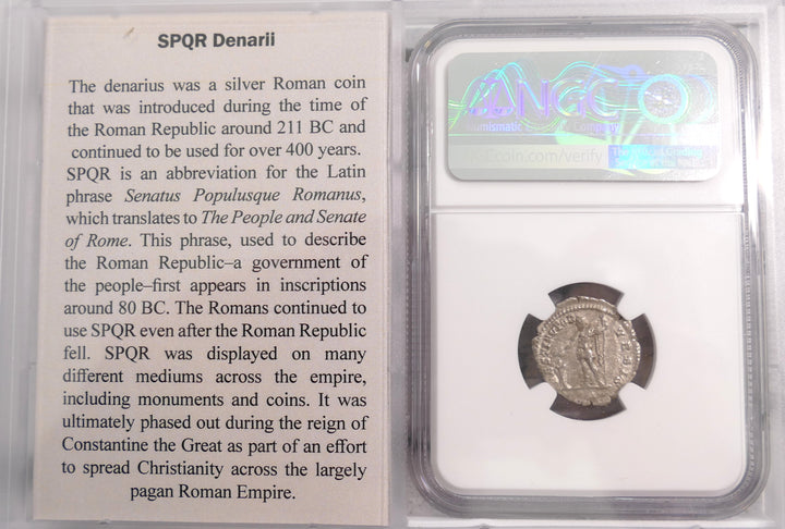 ROMAN EMPIRE 193-211 AD AR DENARIUS