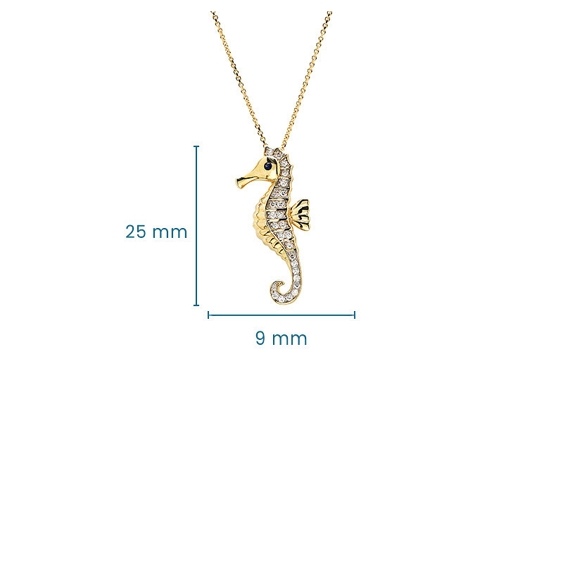 14kt Gold Lab Diamond Sea Hors