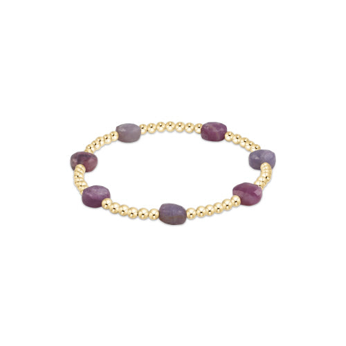 enewton - Admire Bead Bracelet 3mm RUBY Gold-Filled Bracelet (Standard 6.25")