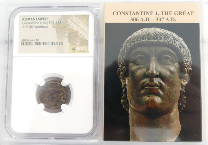 Constantine AE3 BI NUMMUS ROMAN EMPIRE 307-337