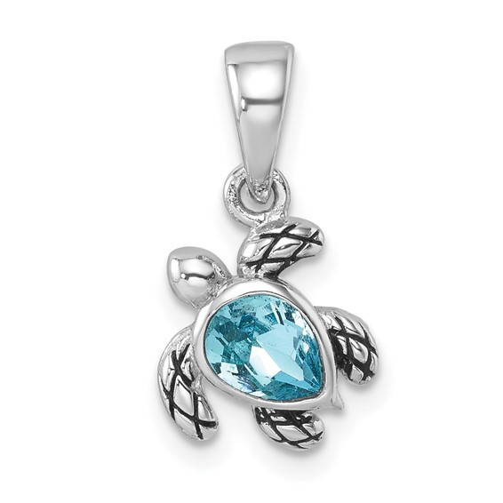 Sterling Silver Rhodium-Plated