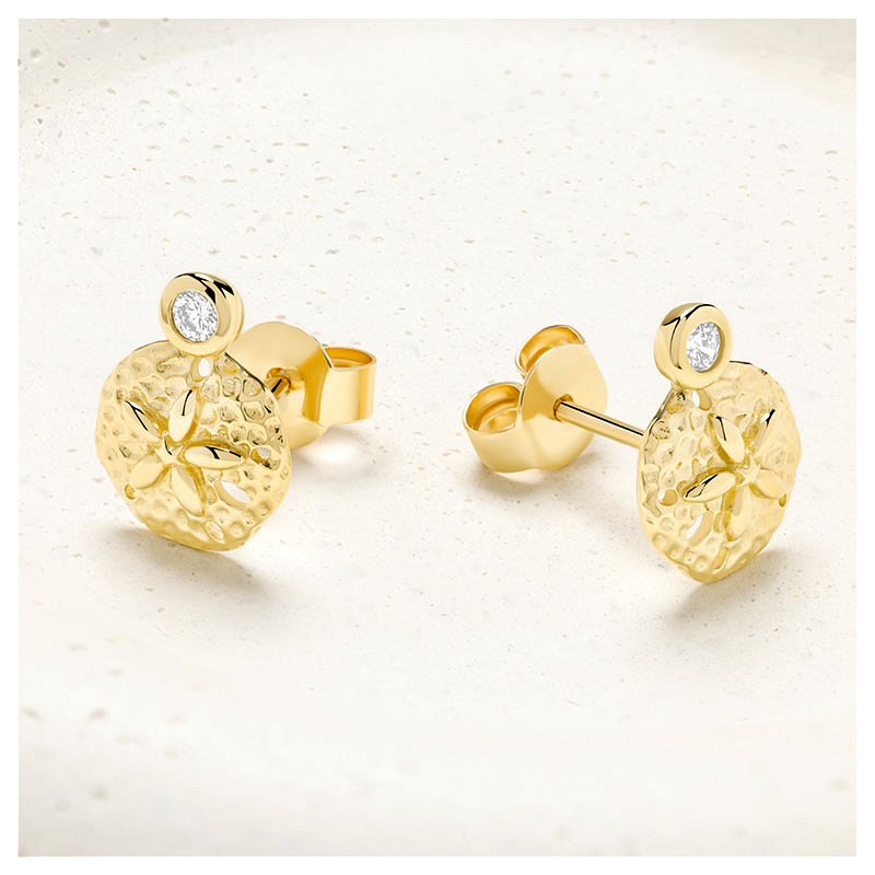14kt Gold Lab Diamond Sand Dol