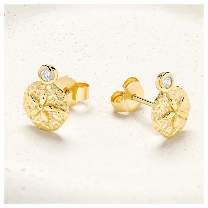14kt Gold Lab Diamond Sand Dol