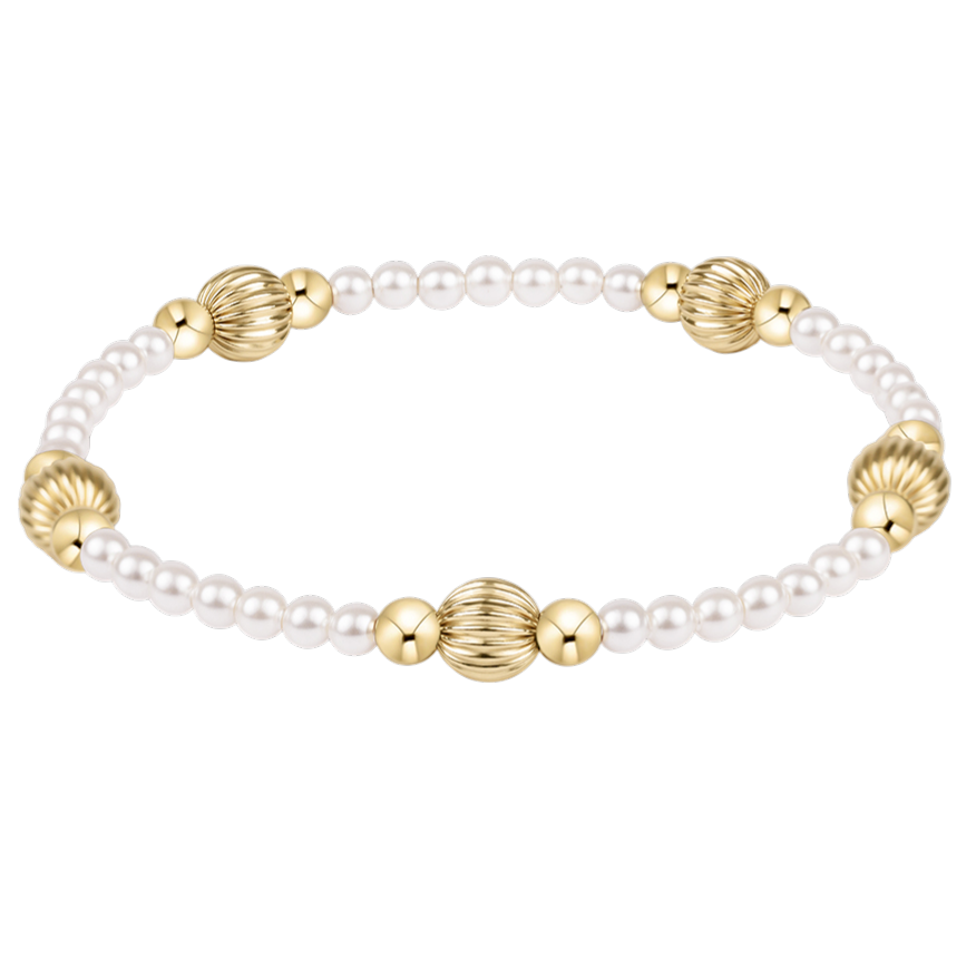 enewton - Beaded Bracelet Purpose Dignity Pearl - 6mm Gold-Filled Bracelet (Standard 6.25")