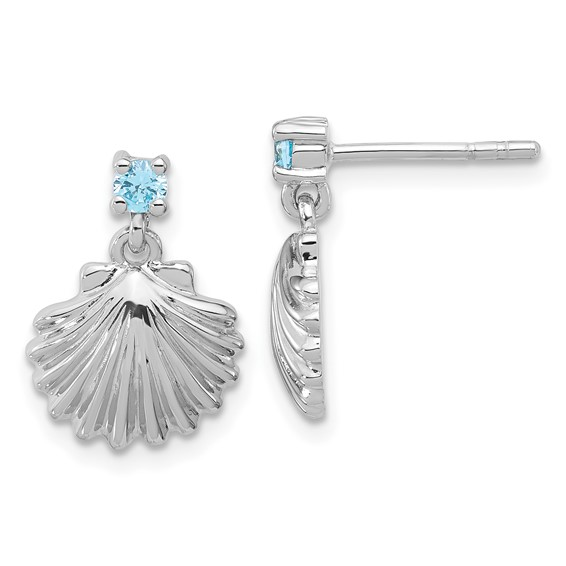 Sterling Silver Rhodium-Plated