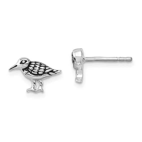 Sterling Silver Rhodium-Plated