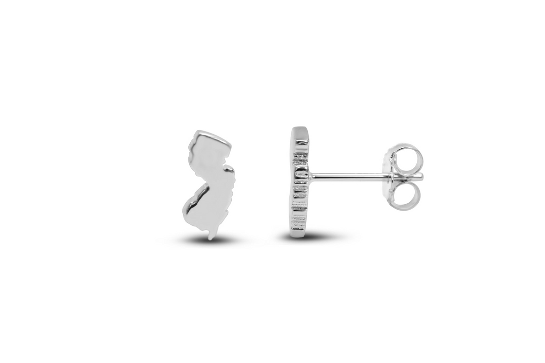 Stia Sterling Silver Silver Stud New Jersey Earrings
