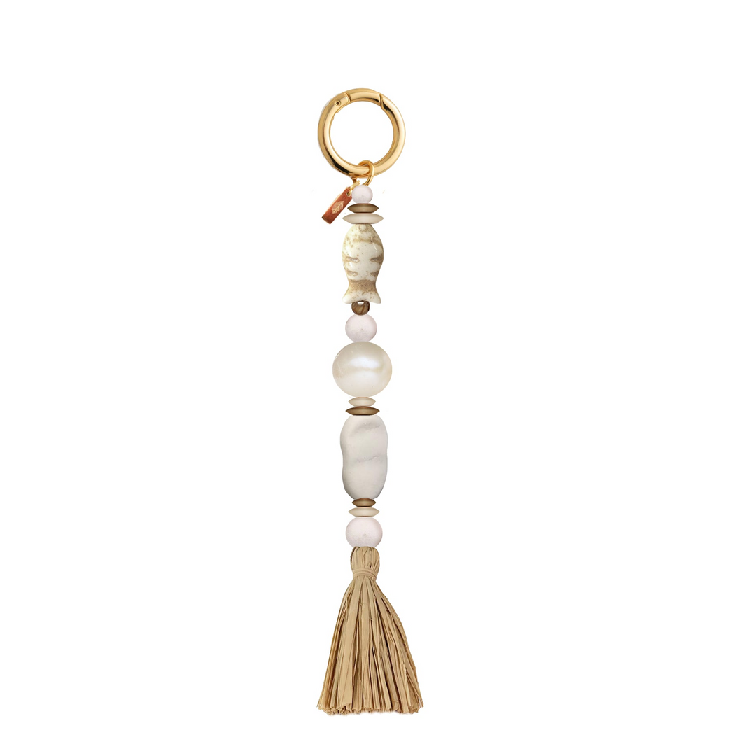 Milos Bag Charm - Mixed Clay/W