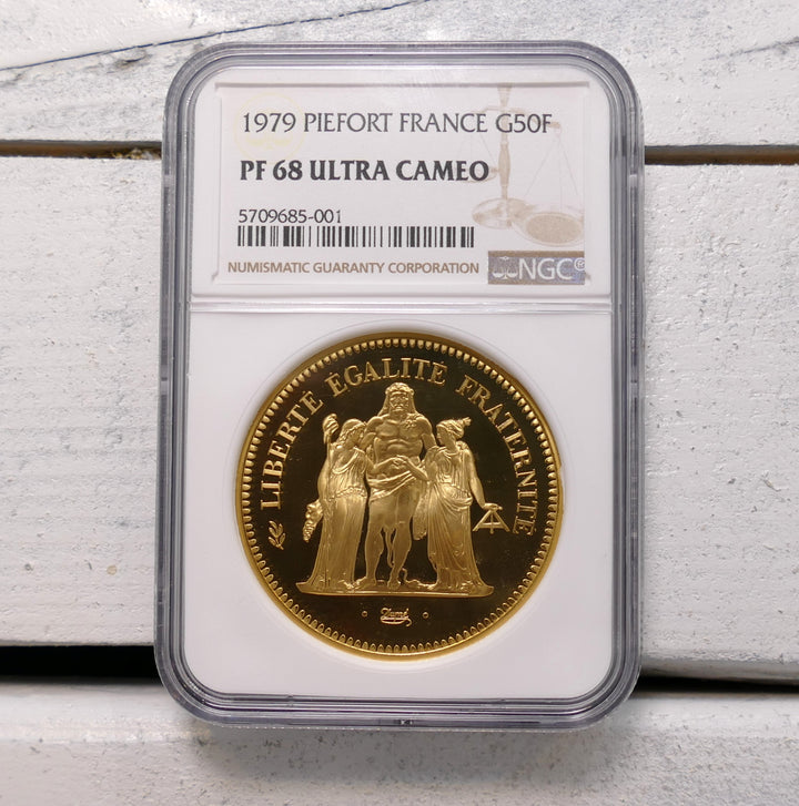 FRANCE 1979 PIEFORT GOLD 50 FRANC