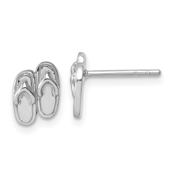 Sterling Silver Rhodium-Plated