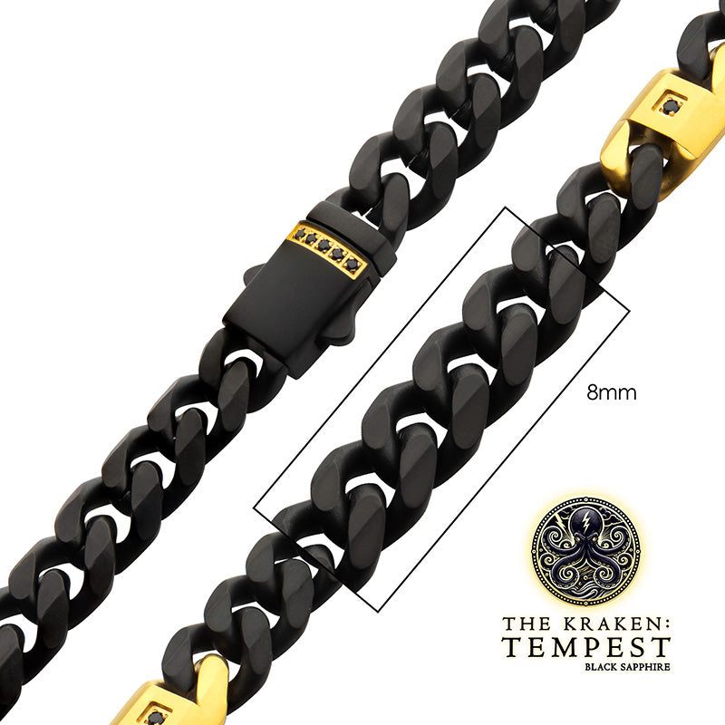 8mm Black IP Steel Matte Finis