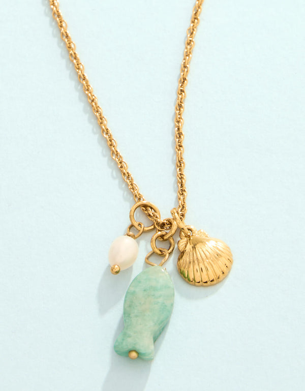 SP Skipjack Fish Necklace 17”