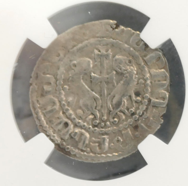 CRUSADER COIN ARMENIA 1198-1219 AD AR TRAM