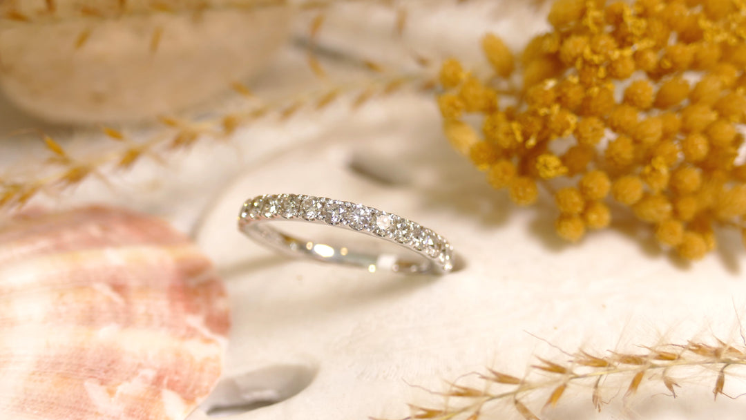 14k White Gold .62ct Diamond Ring (Size 6.5)