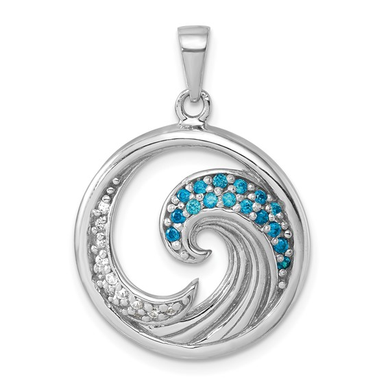 Sterling Silver Rhodium-Plated