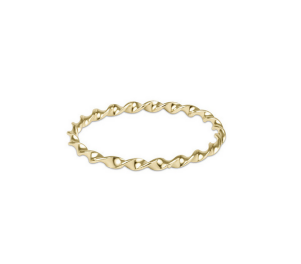 CLASSIC GOLD TWISTED THIN
BAN