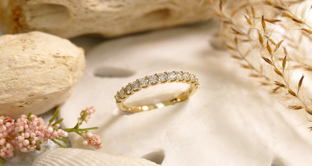 14k Yellow Gold 0.50ct Diamond Band Ring