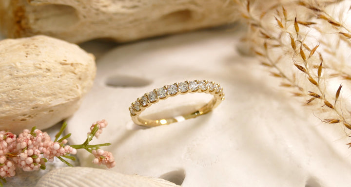 14k Yellow Gold 0.50ct Diamond Band Ring