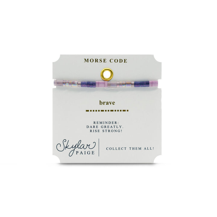 Stia Couture - - "Brave" Tila Bead Stretch Bracelet