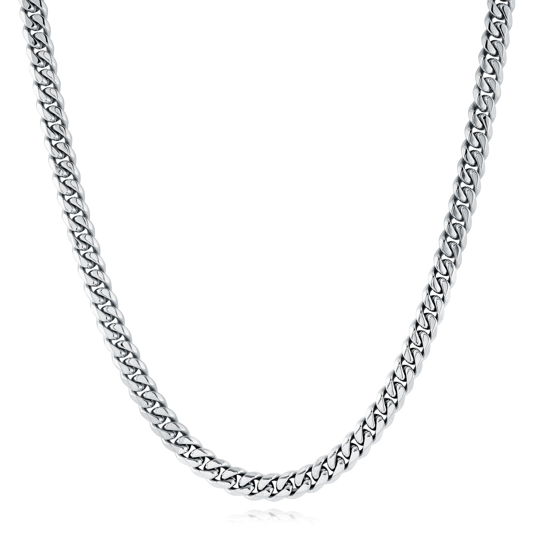 S.STEEL POLISHED 7.7MM CURB LI