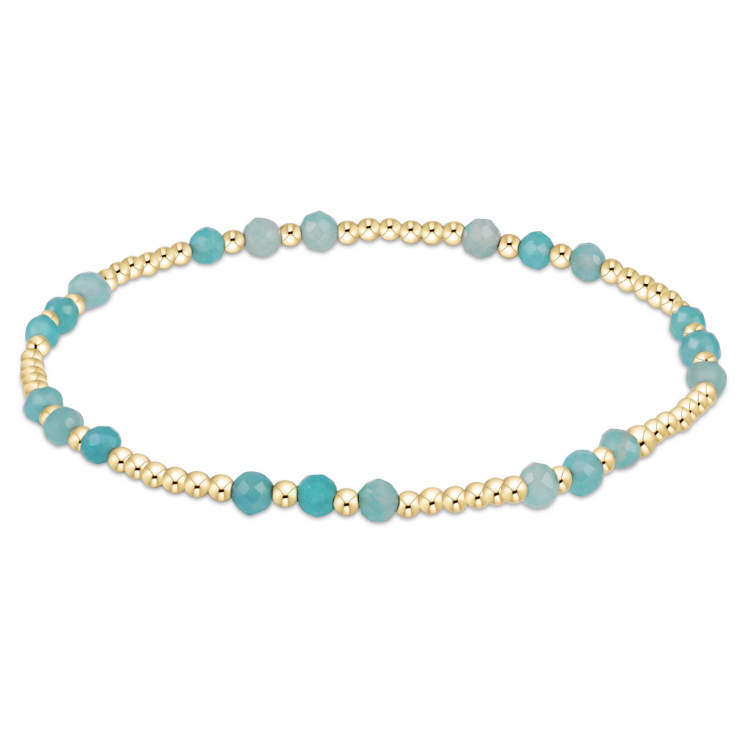enewton - Joy 3mm - Amazonite Gold-Filled Bracelet (Standard 6.25")
