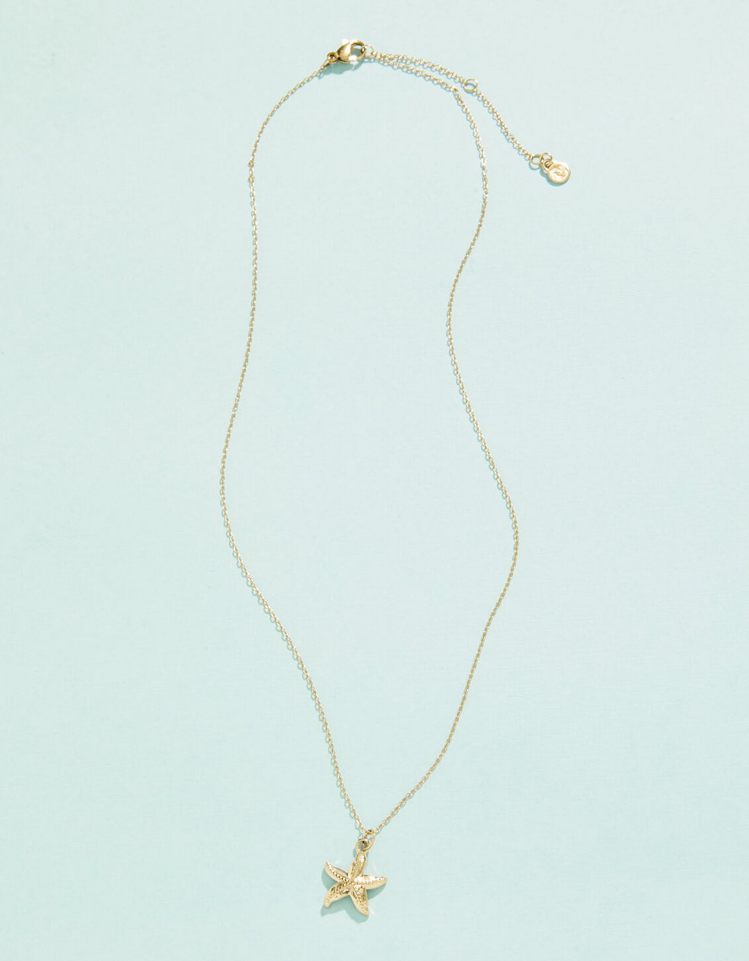 Spartina - Stainless Steel - 14K Gold Plated Starfish Necklace 18"