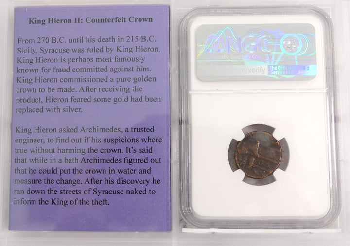 HIERON II THE BRONZE COIN SICILY 275-215 BC