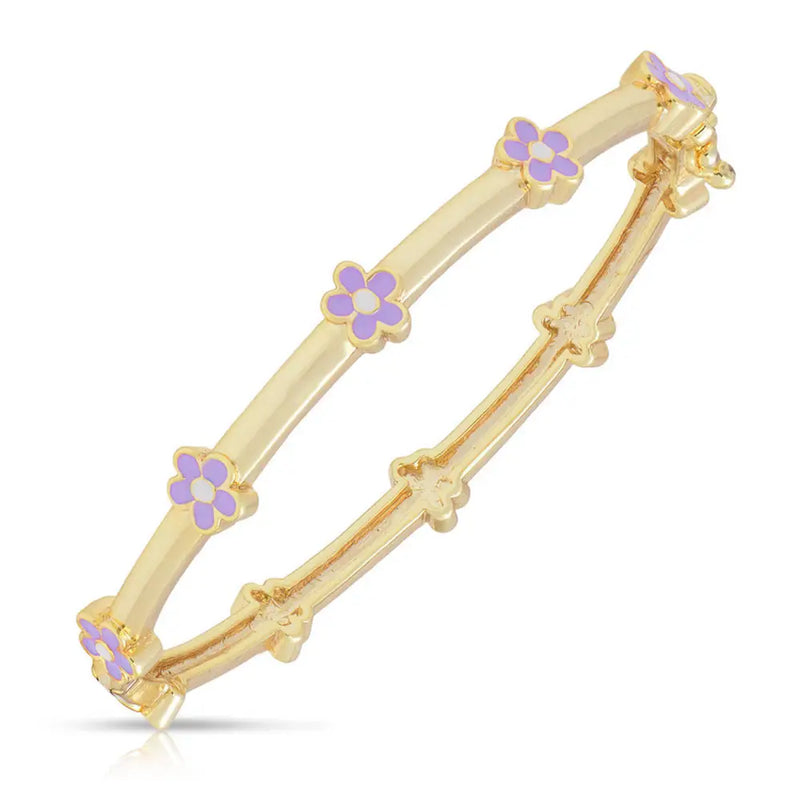 Flower Station Bangle - Purple