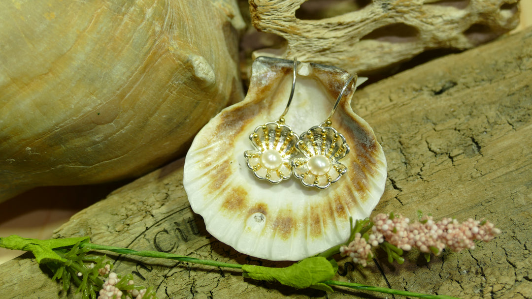 Sterling Silver and 22K Gold V