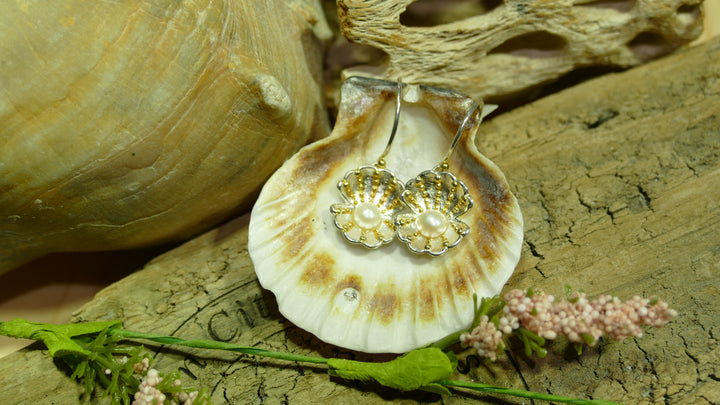 Sterling Silver and 22K Gold V