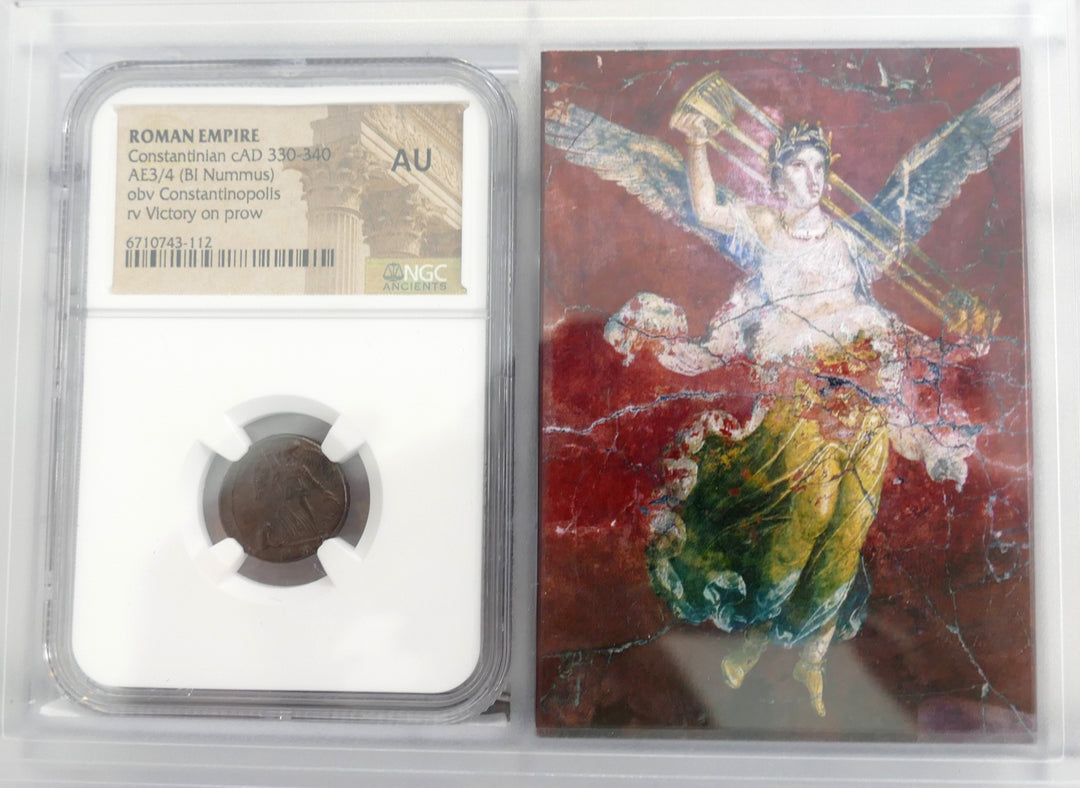 ROMAN EMPIRE 330-340 AD AE3/4 BI NUMMUS Mint