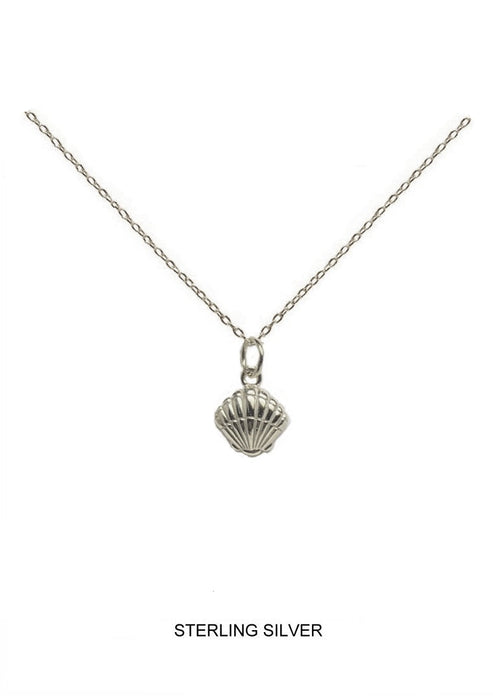 PD SEASHELL NECKLACE SILVER
