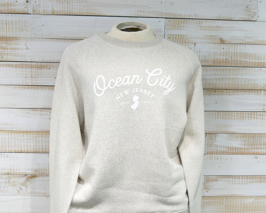 Ocean City Classics - Long Sleeve Crew Neck Sweatshirt - Oatmeal