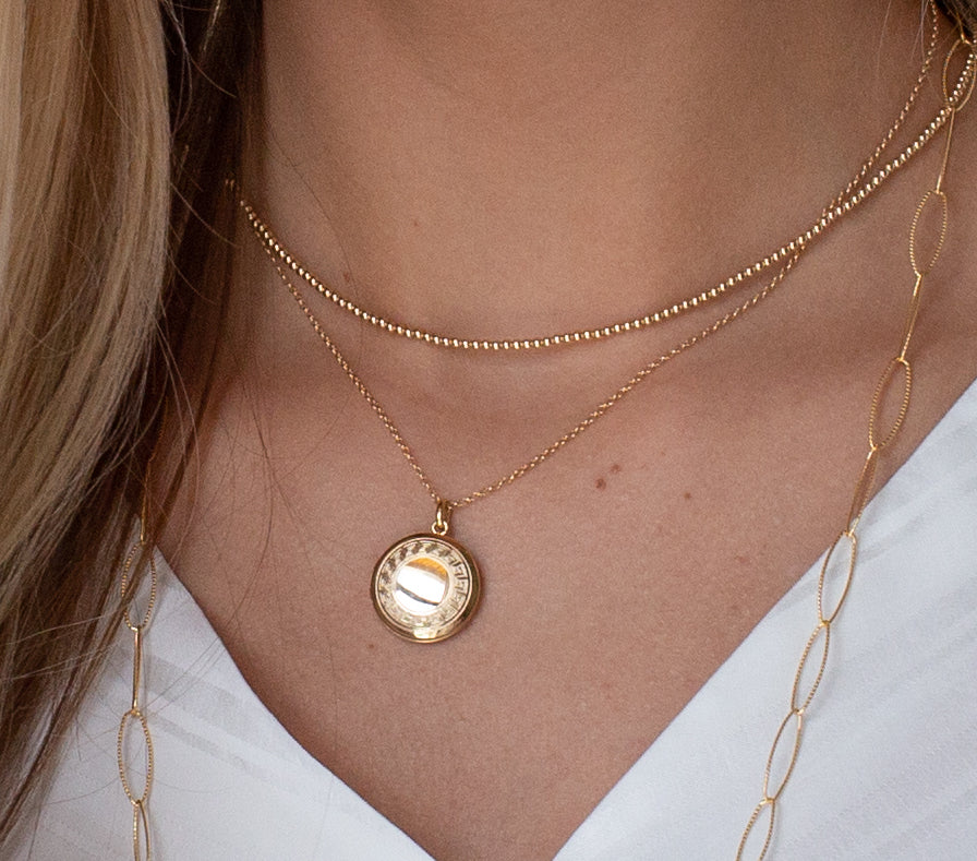 enewton - 14k gold-filled - Cherish - Small Locket Necklace 16"