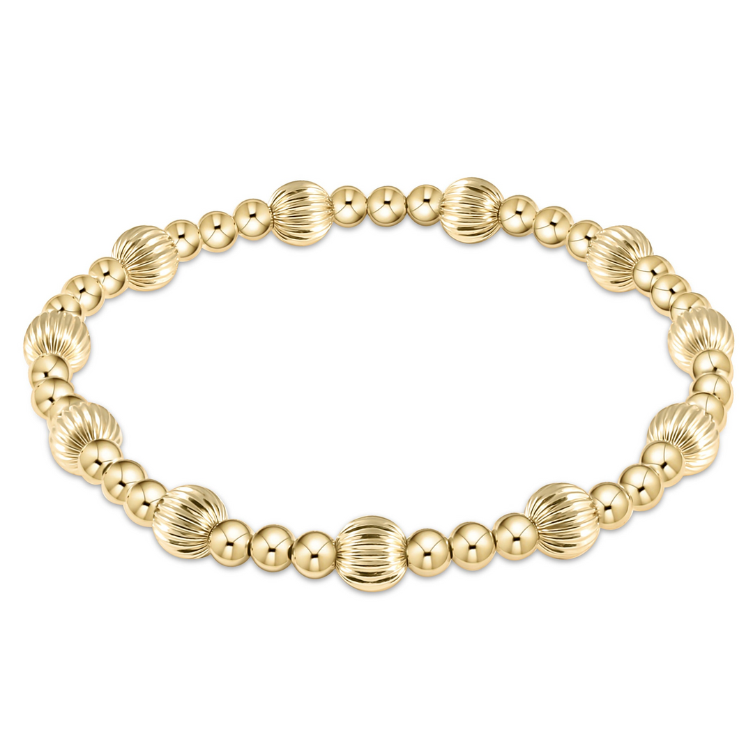 enewton - Dignity Sincerity Pattern 6mm Gold-Filled Bracelet (Standard 6.25")