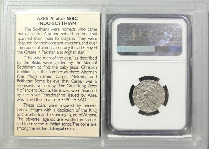 "Currency of the Magi" Azes I/II Tetradrachm 58BC